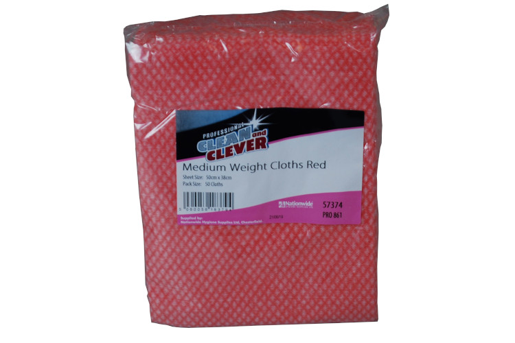 Clean and clever medium weight cloth red